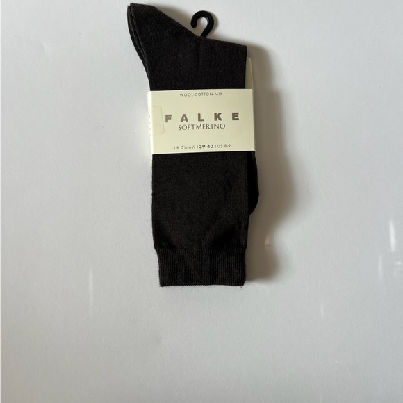 Falke Softmerino Women Socks Black Merino Wool Cotton 8-9 - Picture 1 of 2